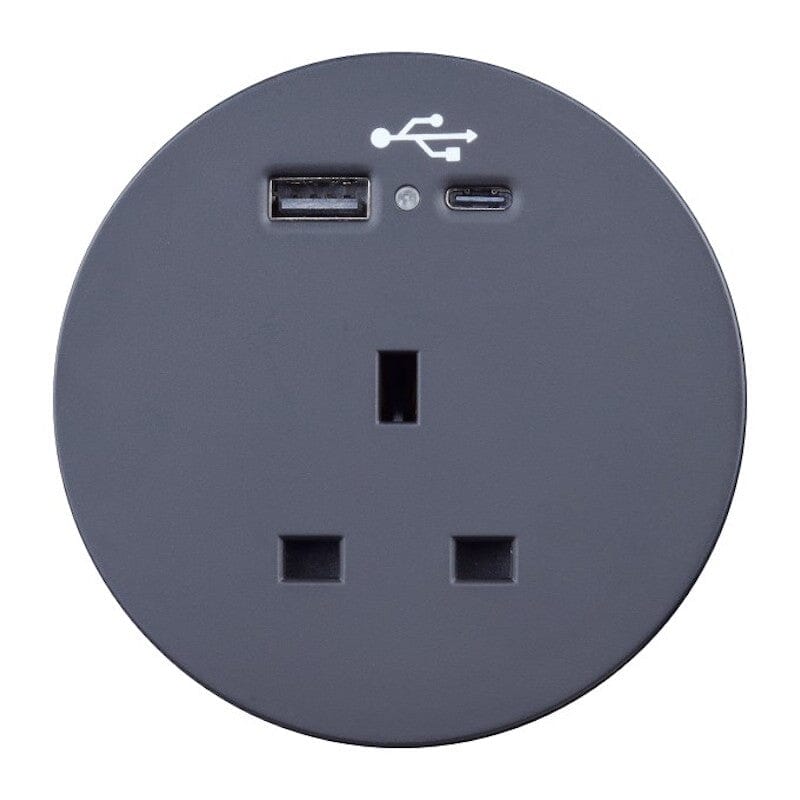 Sourcetec Ion with 1 Power and Dual Fast Charge USB A+C. - e-furniture