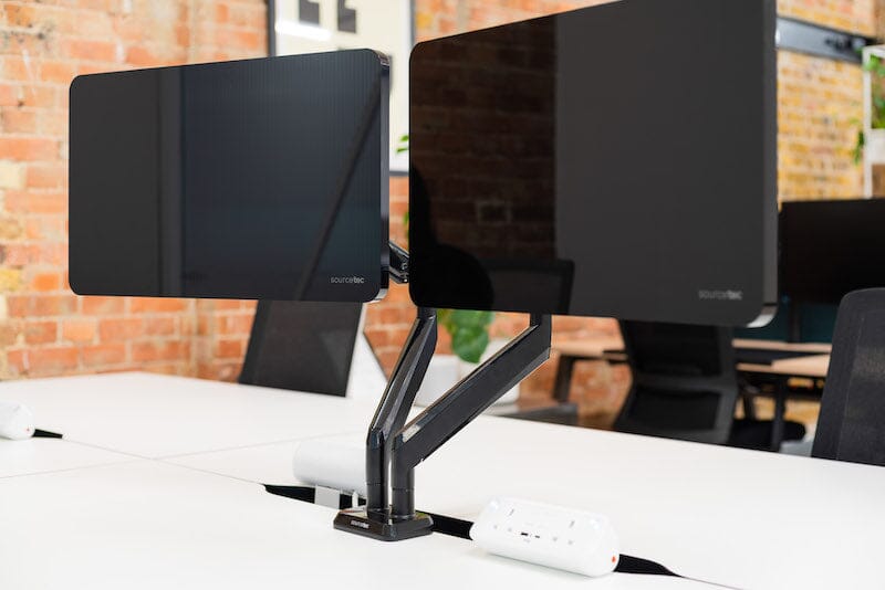 Sourcetec Move Double Monitor Arm - e-furniture