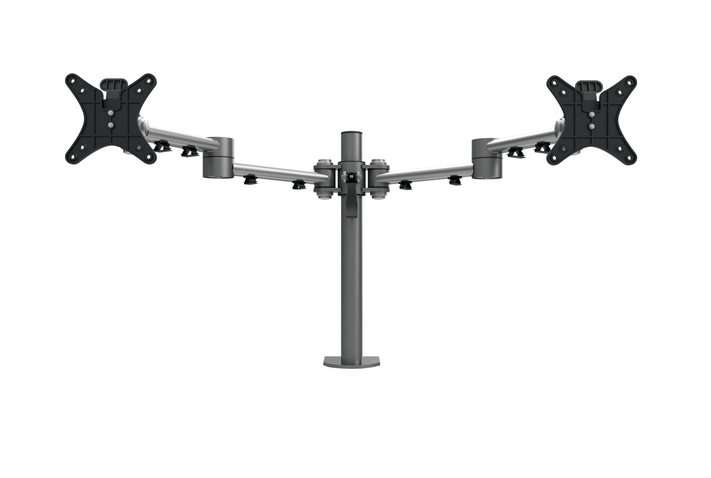 Vision HD Double Monitor Arm Accessories CMD Silver  
