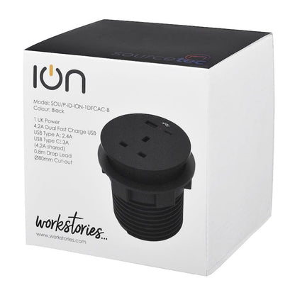 Sourcetec Ion with 1 Power and Dual Fast Charge USB A+C. Accessories Sourcetec   