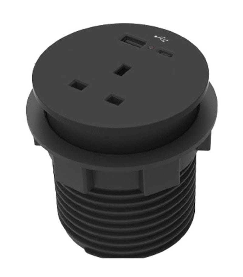 Sourcetec Ion with 1 Power and Dual Fast Charge USB A+C. - e-furniture