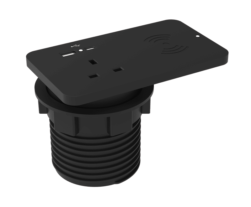 Sourcetec Ion Duo with 1 Power, Dual Fast Charge USB A+C and Wireless Charging Pad Accessories Sourcetec   