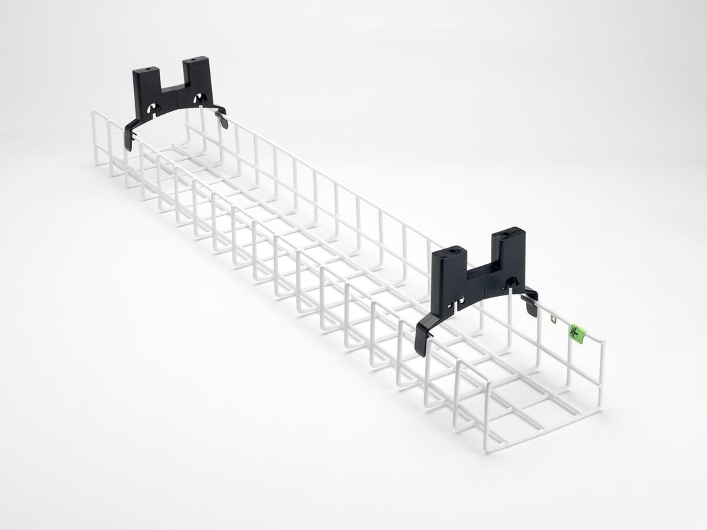 Premium Cable Basket & Desk Grommets Accessories CMD 1000mm White 