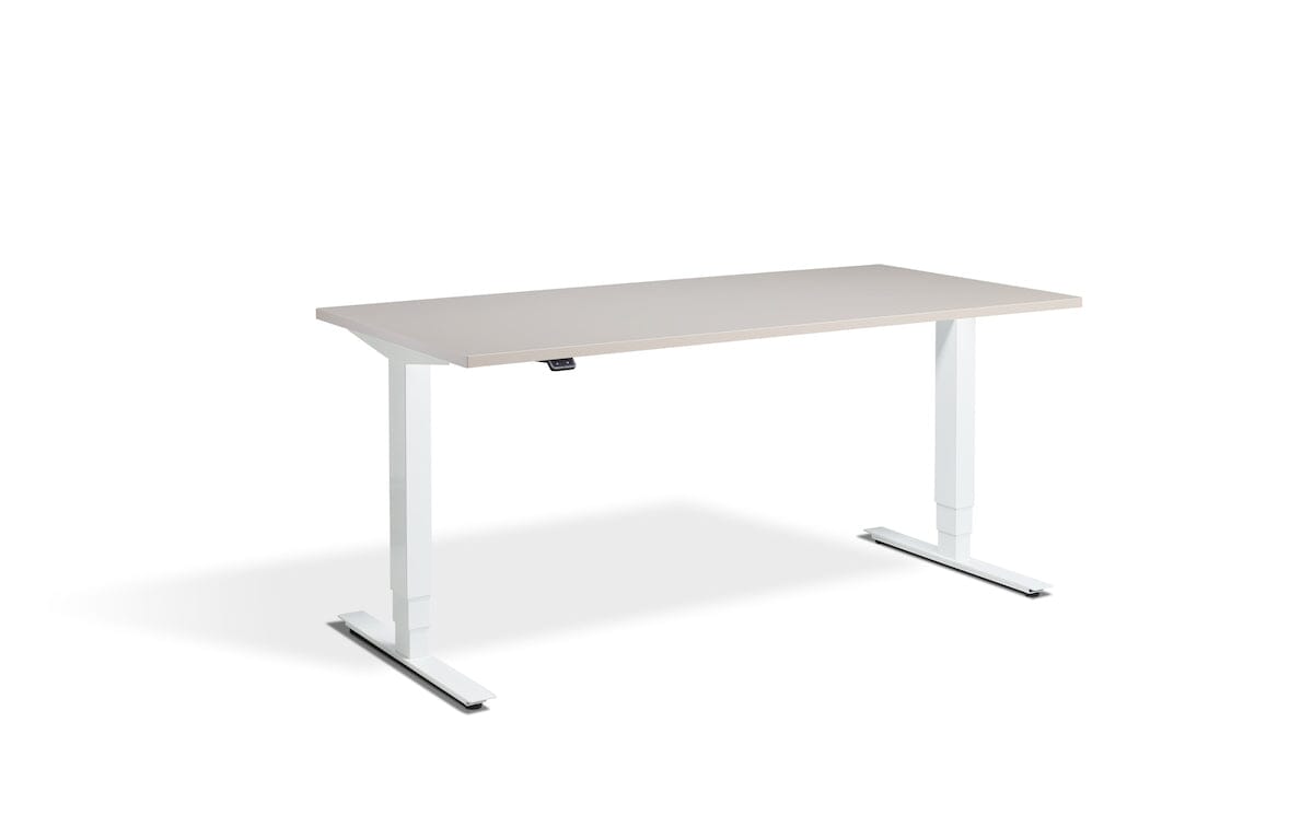 Lavoro Advance Dual Motor Sit-Stand Desk - 700mm Deep Desktops - White Frame Accessories Lavoro Cashmere 1200x700 White