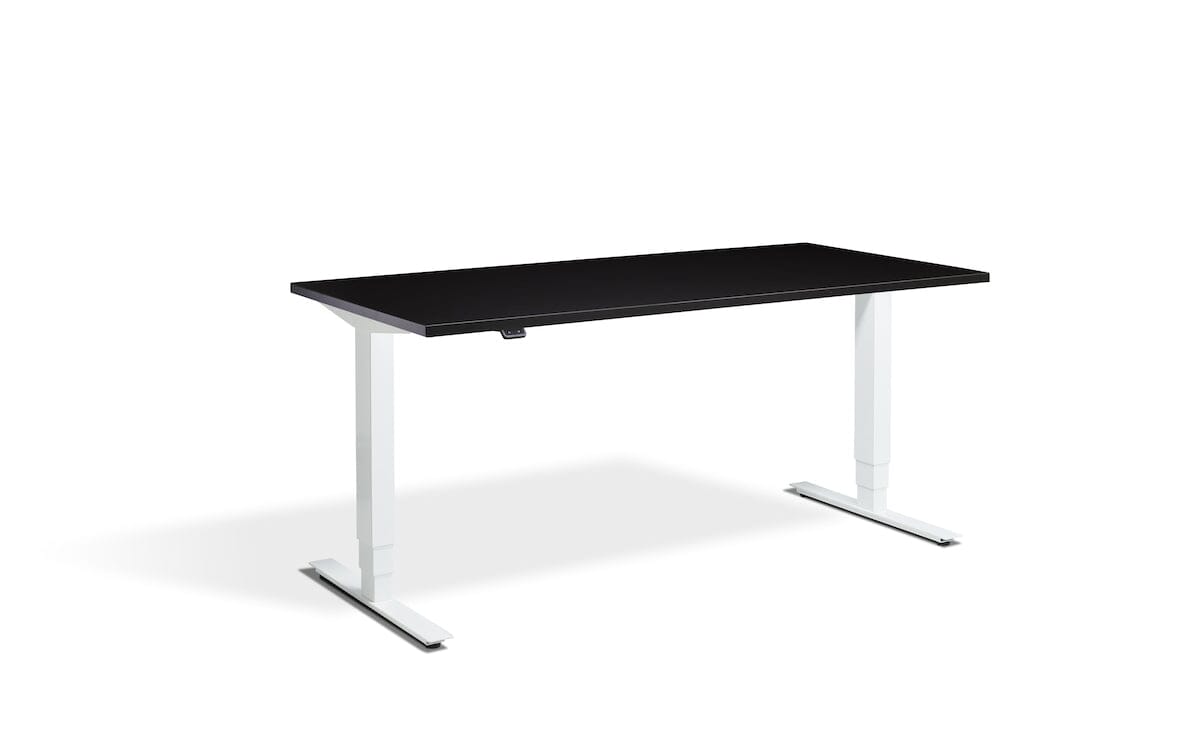 Lavoro Advance Dual Motor Sit-Stand Desk - 700mm Deep Desktops - White Frame Accessories Lavoro Soft Black 1200x700 White