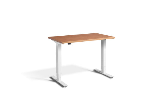Lavoro Advance Mini Dual Motor Sit-Stand Desk - White Frame Accessories Lavoro Beech  