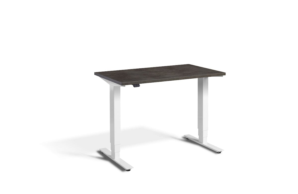 Lavoro Advance Mini Dual Motor Sit-Stand Desk - White Frame Accessories Lavoro Dark Concrete  