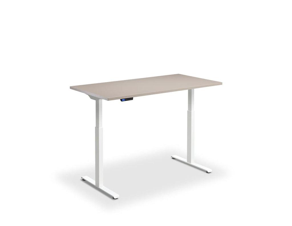 Lavoro Rusa Dual Motor Sit-Stand Desk - 800mm Deep Desktops - White Frame Accessories Lavoro Stone 1200x800 White