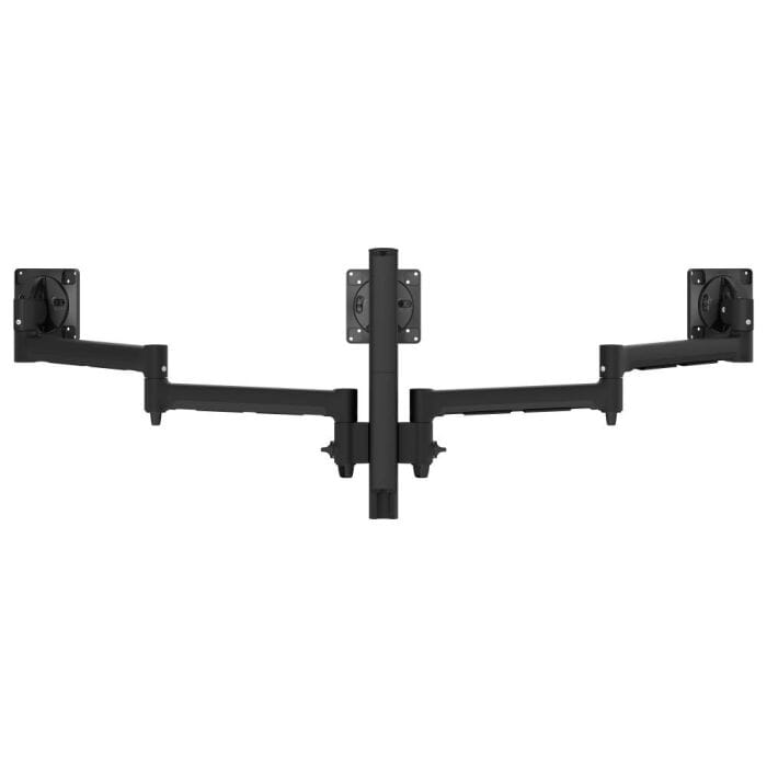 Atdec Triple Monitor Mount with Post Accessories Atdec Black Bolt Through 