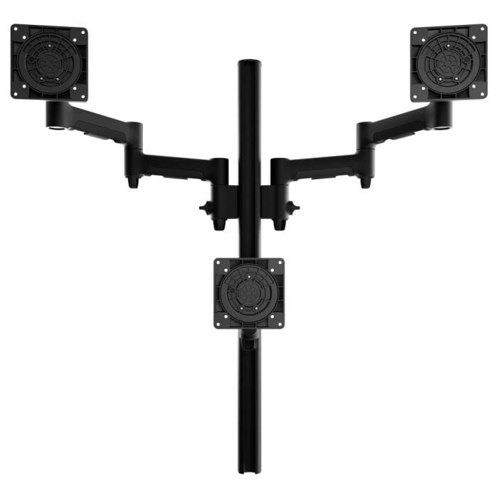 Atdec Triple Monitor Stack Mount Accessories Atdec Black Heavy Duty F Clamp 