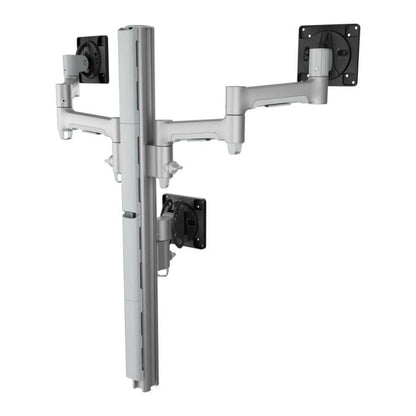 Atdec Triple Monitor Stack Mount Accessories Atdec Silver Heavy Duty F Clamp 