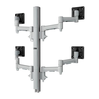 Atdec Quad Mount on Tall Post Accessories Atdec Silver Heavy Duty F Clamp 