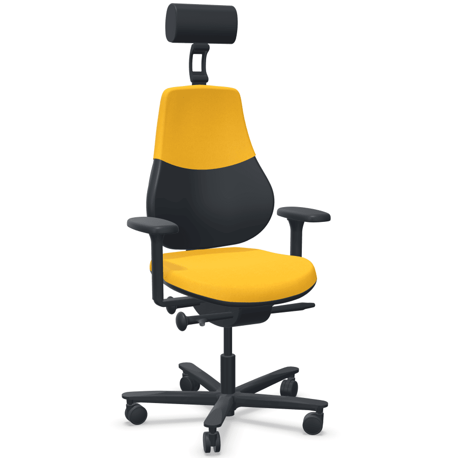 Orangebox Flo High Back Task Armchair with Headrest - e-furniture