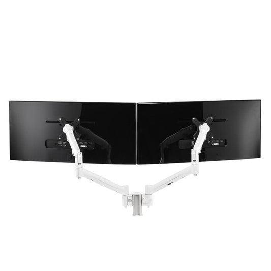 Atdec White Dual Dynamic Arms on Short Post Accessories Atdec   