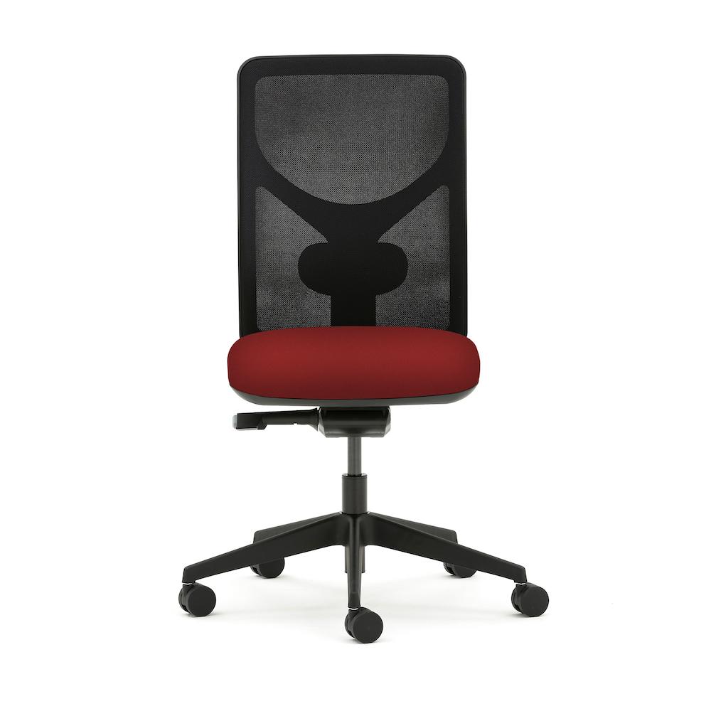 Pluto Plus Mesh Task Chair Accessories Torasen Red No Arms 