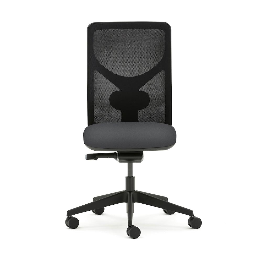 Pluto Plus Mesh Task Chair Accessories Torasen Grey No Arms 