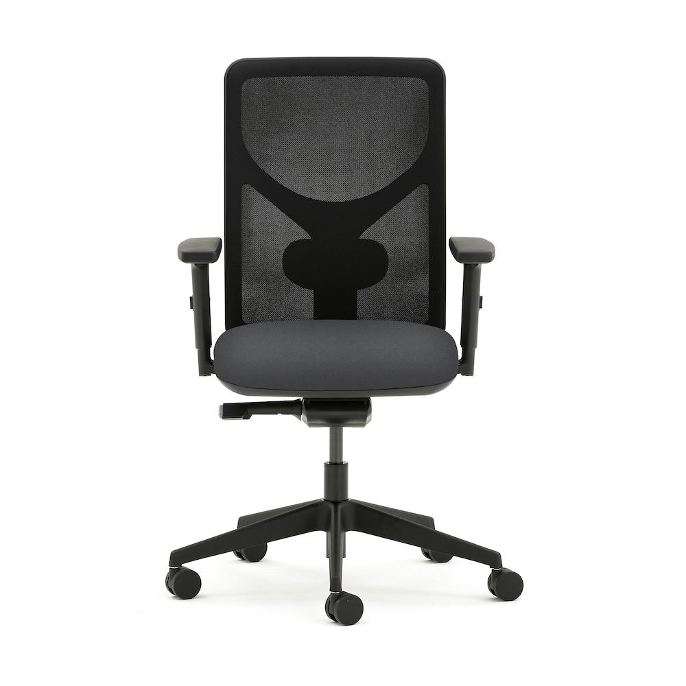Pluto Plus Mesh Task Chair Accessories Torasen Grey Height Adjustable Arms 
