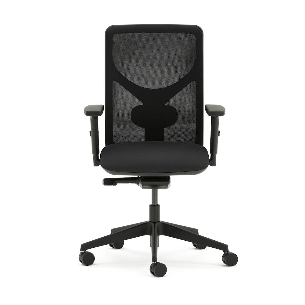 Pluto Plus Mesh Task Chair Accessories Torasen Black Fold Down Arms 