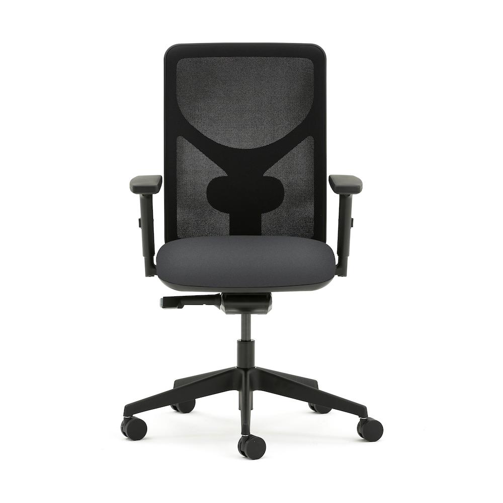 Pluto Plus Mesh Task Chair Accessories Torasen Grey Fold Down Arms 
