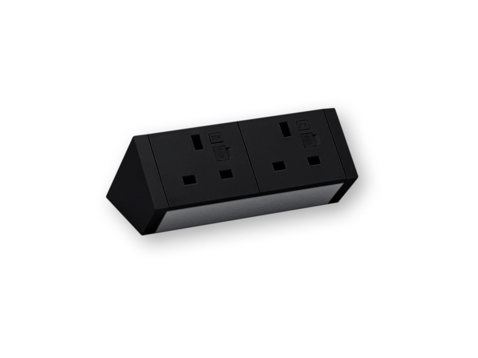 Athena2 Power Rail with 2 power - 3.15A. Accessories CMS Electracom Black  