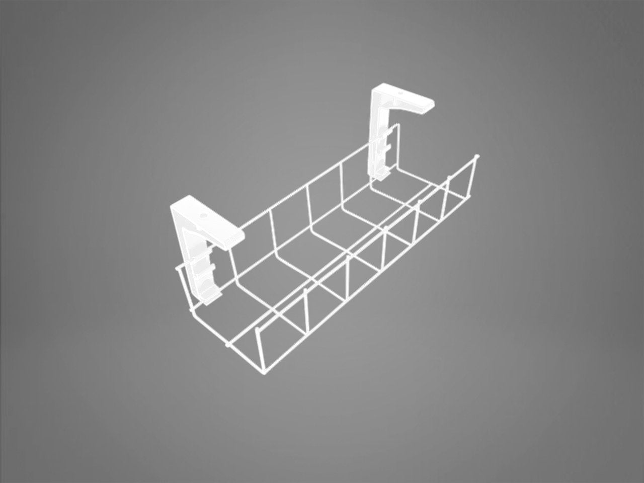 WGE Series cable basket Accessories CMS Electracom White 1550x50x50mm 