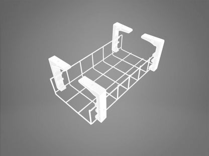 WGS Series cable basket Accessories CMS Electracom White 1250x50x50mm 