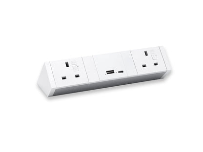 Athena2 Power Rail with 2 Power - 3.15A. Dual USB charger 30W - A+C. Accessories CMS Electracom   