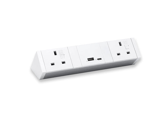 Athena2 Power Rail with 2 Power - 3.15A. Dual USB charger 30W - A+C. Accessories CMS Electracom   