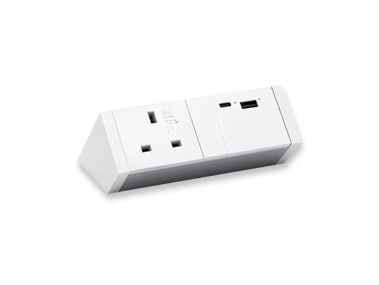 Athena2 Power Rail with 1 Power - 3.15A. Dual USB charger 30W - A+C. Accessories CMS Electracom   