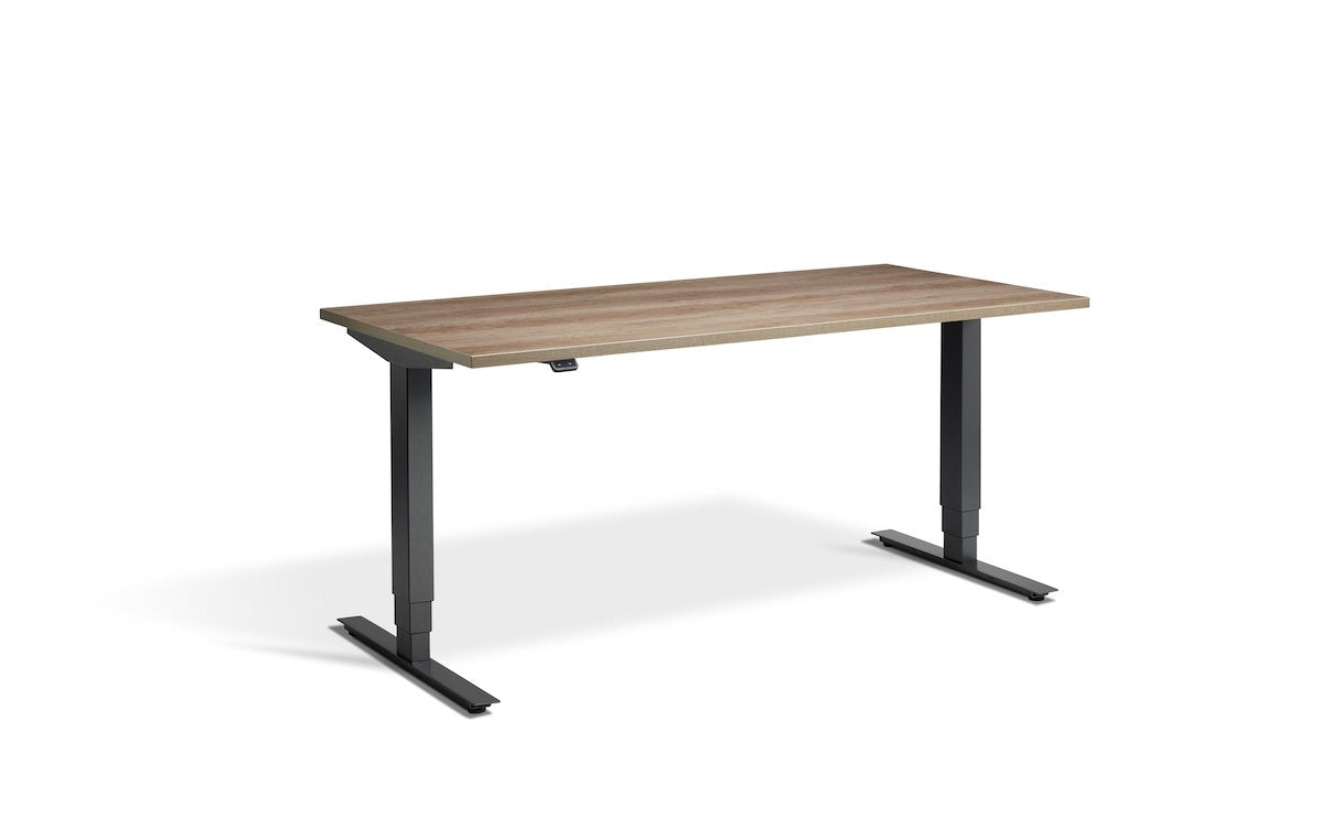Lavoro Advance Dual Motor Sit-Stand Desk - 700mm Deep Desktops - Anthracite Frame Accessories Lavoro Grey Nebraska Oak 1200x700 Anthracite