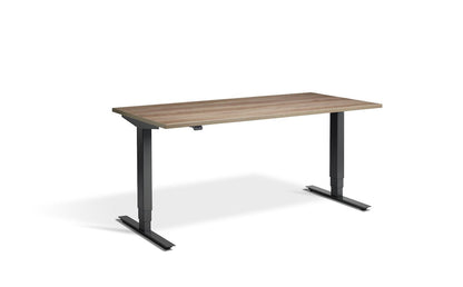 Lavoro Advance Dual Motor Sit-Stand Desk - 700mm Deep Desktops - Anthracite Frame Accessories Lavoro Grey Nebraska Oak 1200x700 Anthracite