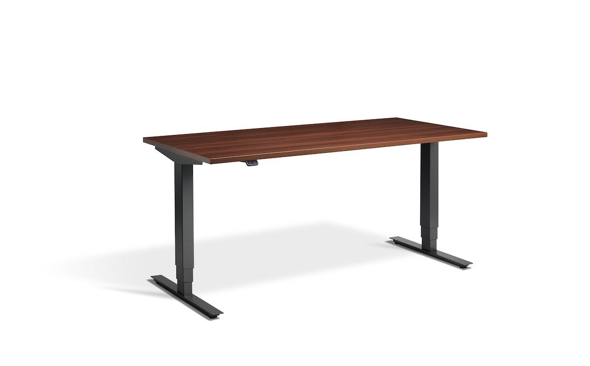 Lavoro Advance Dual Motor Sit-Stand Desk - 800mm Deep Desktops - Anthracite Frame Accessories Lavoro Natural Dijon Walnut 1200x800 Anthracite