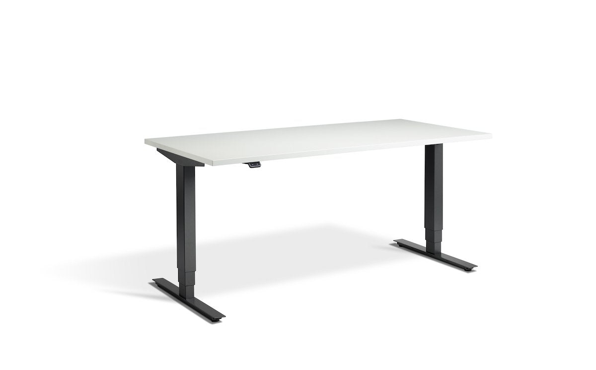 Lavoro Advance Dual Motor Sit-Stand Desk - 800mm Deep Desktops - Anthracite Frame Accessories Lavoro White 1200x800 Anthracite