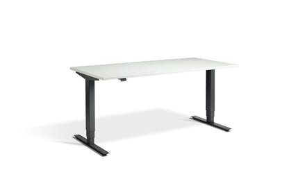 Lavoro Advance Dual Motor Sit-Stand Desk - 700mm Deep Desktops - Anthracite Frame Accessories Lavoro White 1200x700 Anthracite