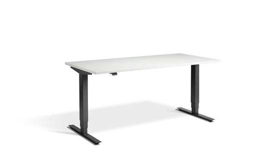 Lavoro Advance Dual Motor Sit-Stand Desk - 700mm Deep Desktops - Anthracite Frame Accessories Lavoro White 1200x700 Anthracite