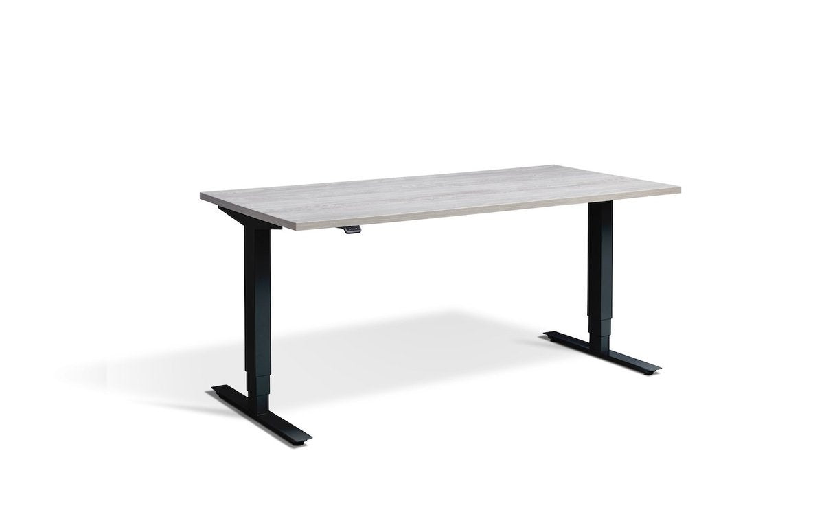 Lavoro Advance Dual Motor Sit-Stand Desk - 700mm Deep Desktops - Black Frame Accessories Lavoro Cascina Pine 1200x700 Black