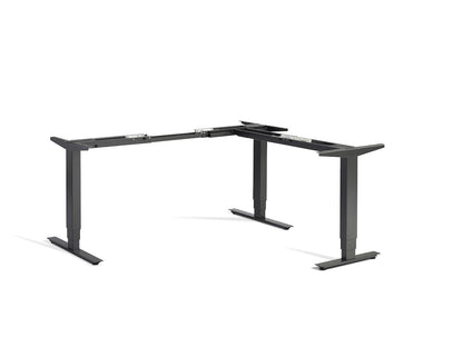 Lavoro Advance Corner Triple Motor Sit-Stand Desk Frame Accessories Lavoro Anthracite  
