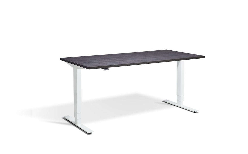 Lavoro Advance Dual Motor Sit-Stand Desk - 800mm Deep Desktops - White Frame - e-furniture