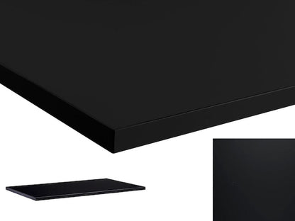 Lavoro Rectangular Premium Desk Tops - 800mm Deep Desktops Accessories Lavoro Nero Ingo Fenix 1200x800 
