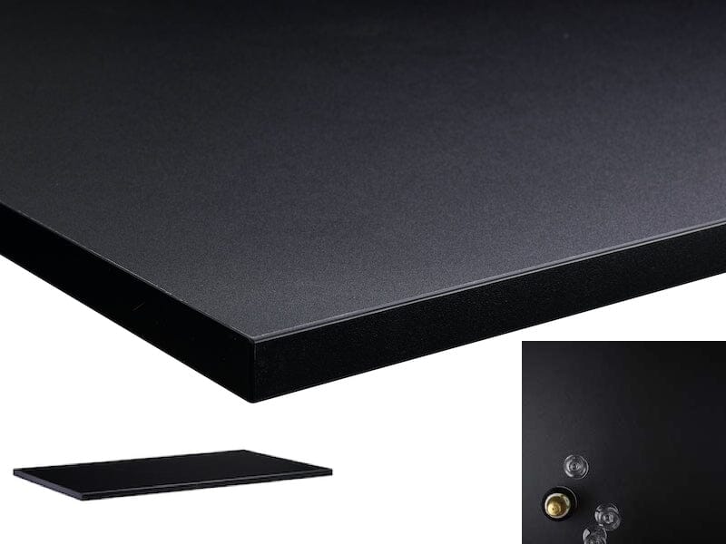 Lavoro Desk Tops - 700mm Square and Circular Desktops - 25mm Thick Accessories Lavoro Black 700x700 