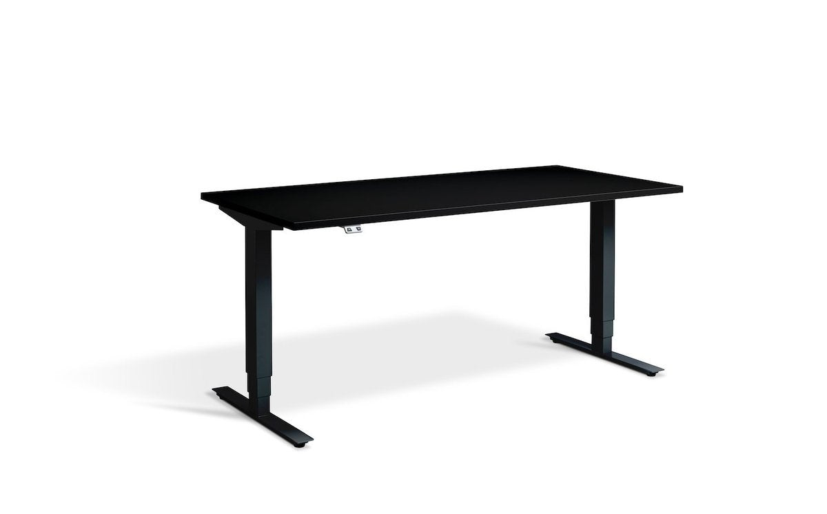 Lavoro Advance Dual Motor Sit-Stand Desk - 700mm Deep Desktops - Black Frame Accessories Lavoro Black 1200x700 Black