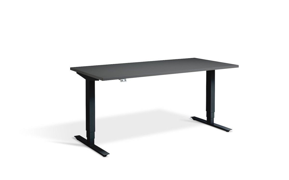 Lavoro Advance Dual Motor Sit-Stand Desk - 700mm Deep Desktops - Black Frame Accessories Lavoro Graphite 1200x700 Black