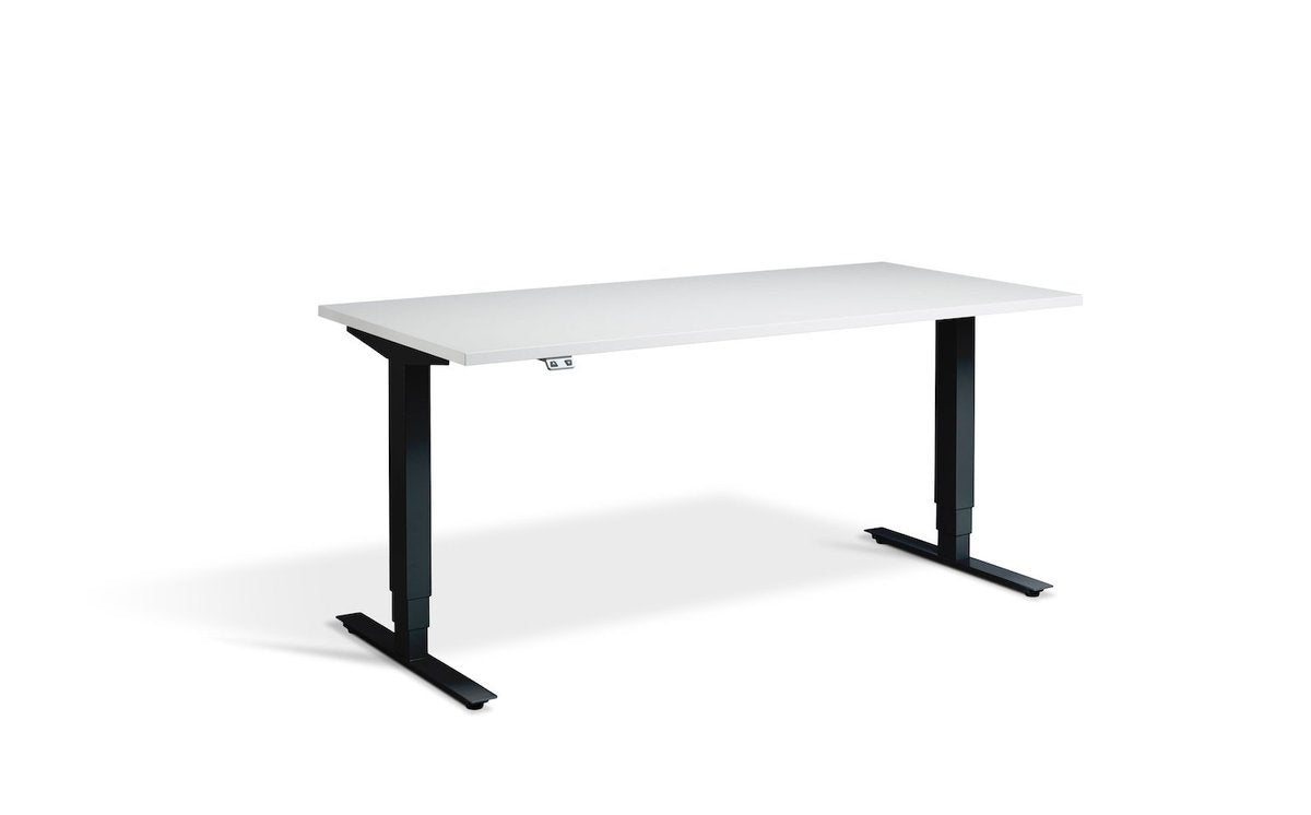 Lavoro Advance Dual Motor Sit-Stand Desk - 700mm Deep Desktops - Black Frame Accessories Lavoro Light Grey 1200x700 Black