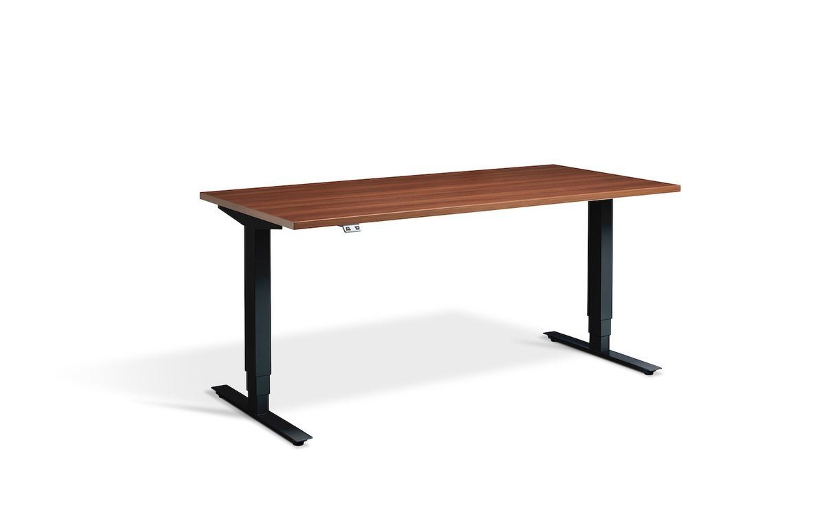 Lavoro Advance Dual Motor Sit-Stand Desk - 700mm Deep Desktops - Black Frame Accessories Lavoro Natural Dijon Walnut 1200x700 Black