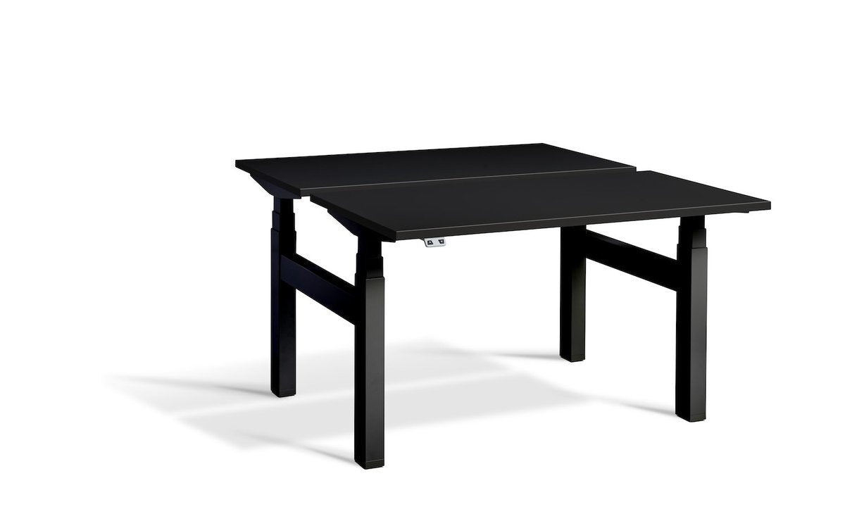 Lavoro Duo - Four Motor Back to Back Sit-Stand Desk - 800 Deep - Black Frame Accessories Lavoro Black 1800x800 Black