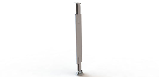 Cable Shute. Floor to desk kit with round disc base - 750 x 120mm. Accessories CMS Electracom White  