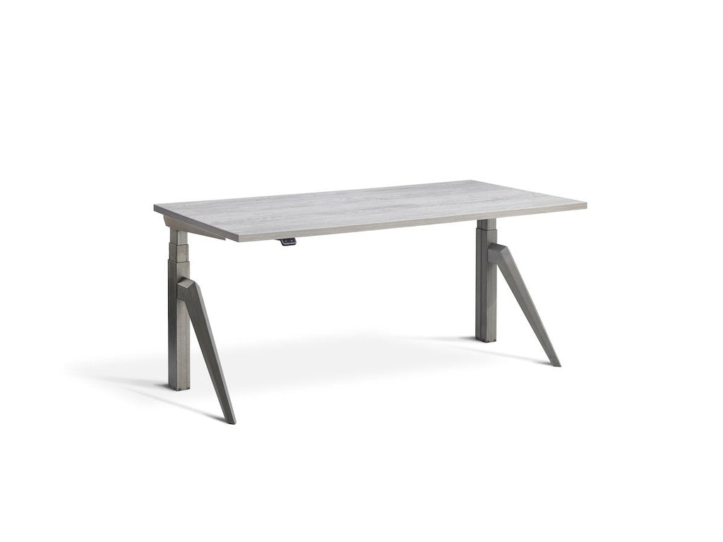 Lavoro Five Dual Motor Sit-Stand Desk - 700mm Deep Desktops - Raw Steel Frame Accessories Lavoro Cascina Pine 1400x700 Five