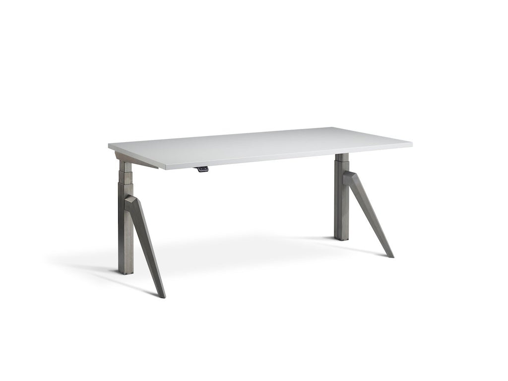 Lavoro Five Dual Motor Sit-Stand Desk - 700mm Deep Desktops - Raw Steel Frame Accessories Lavoro Light Grey 1400x700 Five