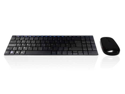 Accuratus Minimus X - Minimalist Ultra Sleek Wireless RF 2.4GHz Keyboard & Mouse Set Accessories Accuratus Black  
