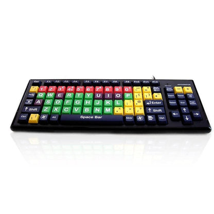 Accuratus Multi-Coloured Educational Key Monster Keyboard Accessories Accuratus   